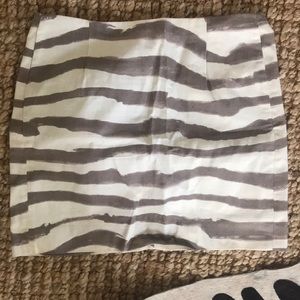 J. Crew beige and cream pencil skirt